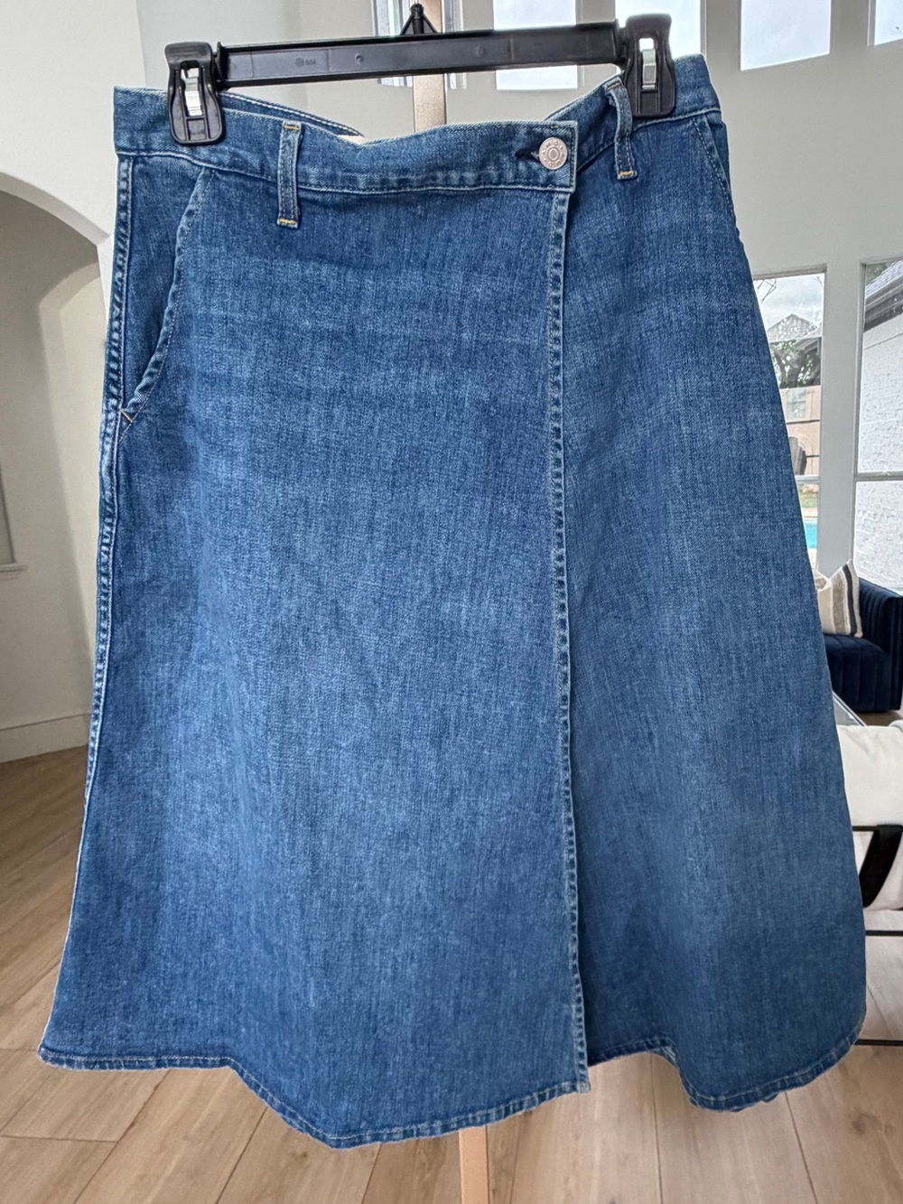 AMO Denim Wrap Skirt
